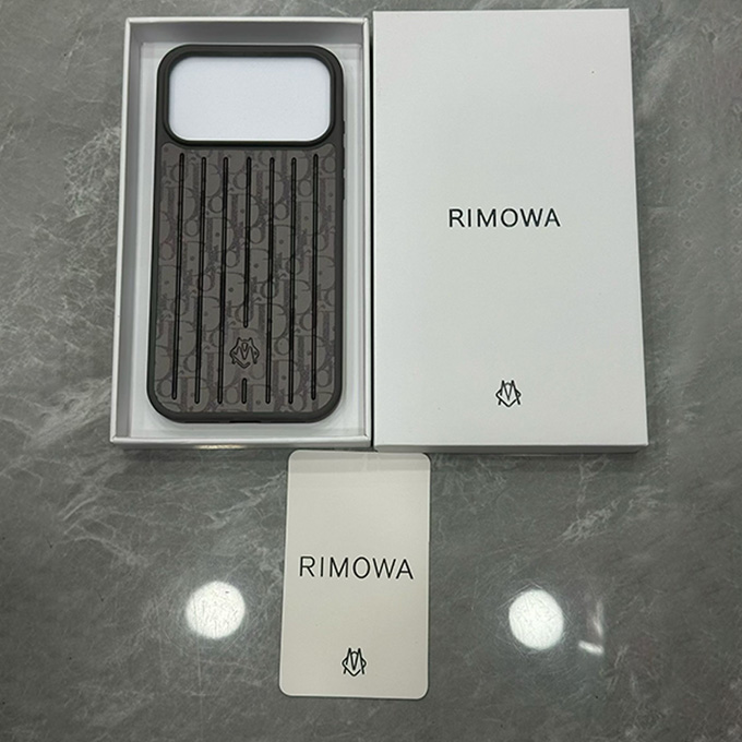 rimowa dior collaboration vertical grooved iphone case